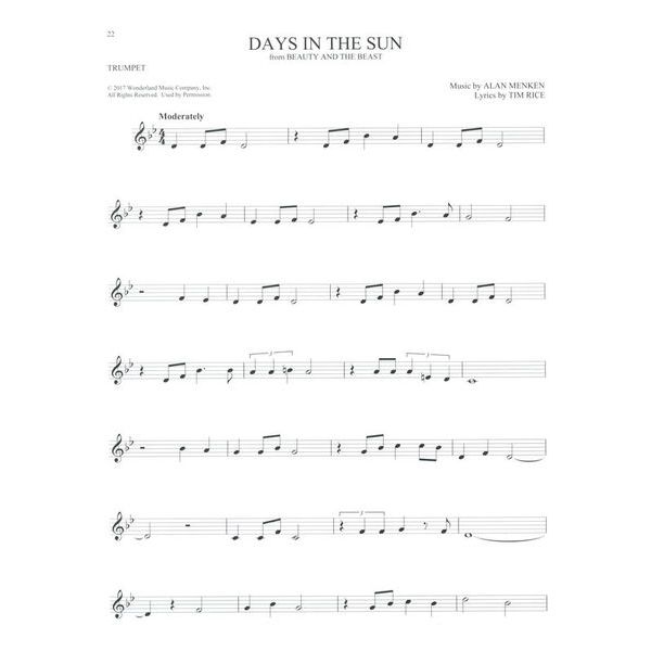 Hal Leonard 101 Disney Songs Trumpet