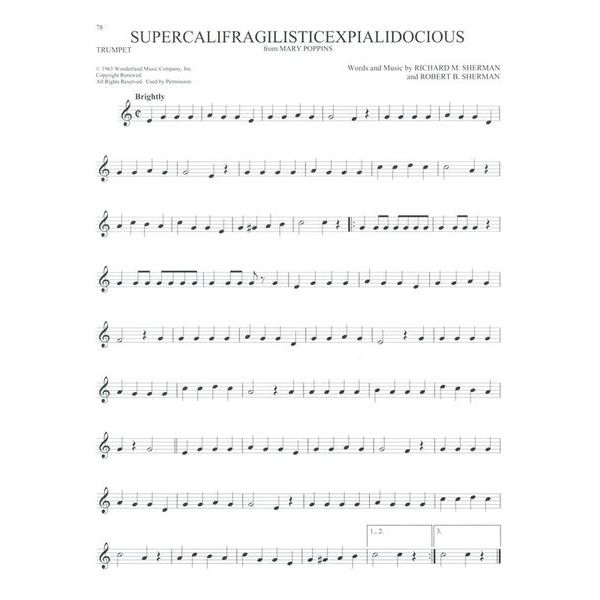 Hal Leonard 101 Disney Songs Trumpet