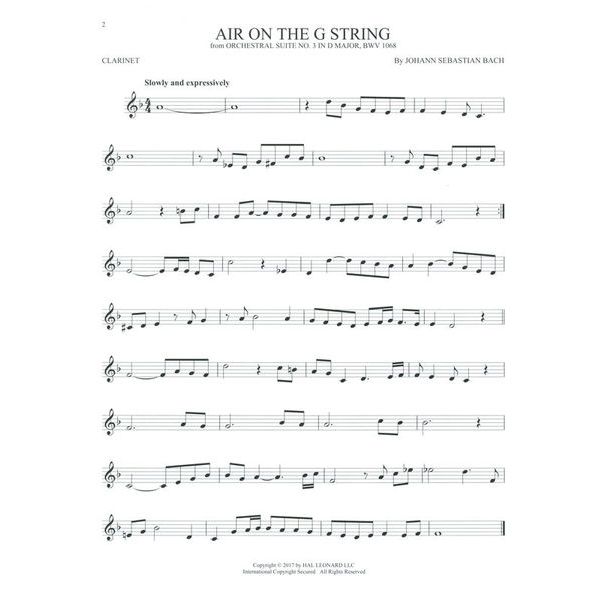 Hal Leonard 50 Songs You Should Clarinet