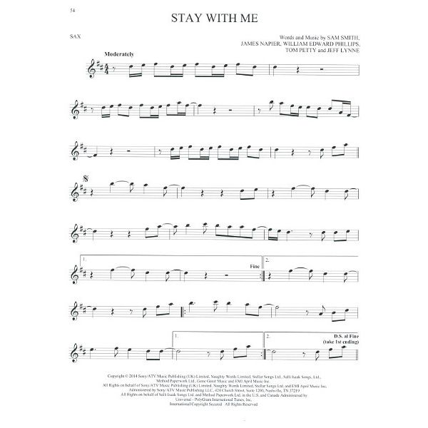 Hal Leonard 50 Songs You Should Sax.