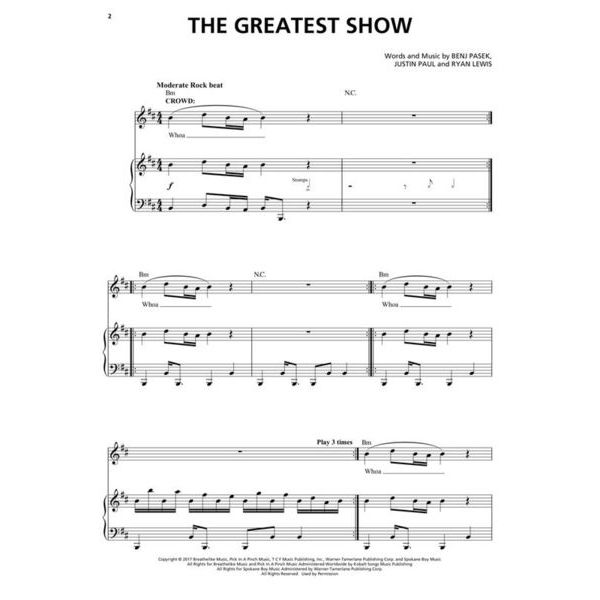 Hal Leonard The Greatest Showman Vocal