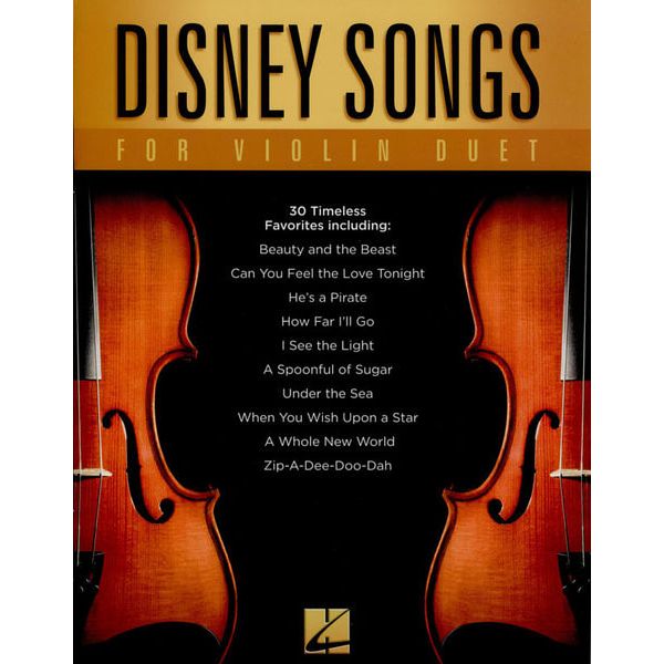 Hal Leonard Disney Songs For Violin Duet
