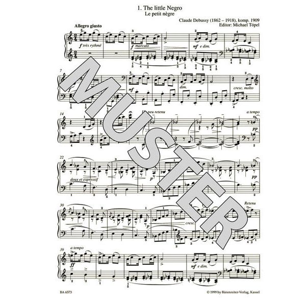 Bärenreiter Debussy Leichte Klavierstücke