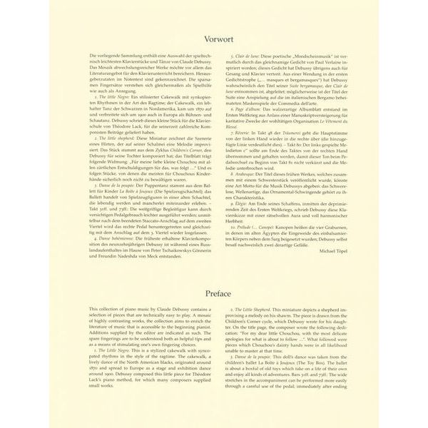 Bärenreiter Debussy Leichte Klavierstücke
