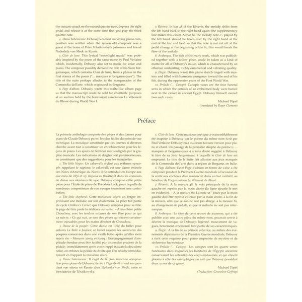 Bärenreiter Debussy Leichte Klavierstücke