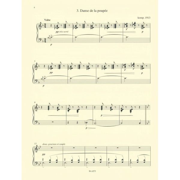 Bärenreiter Debussy Leichte Klavierstücke