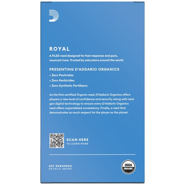 DAddario Woodwinds Royal Baritone Saxophone 2.5