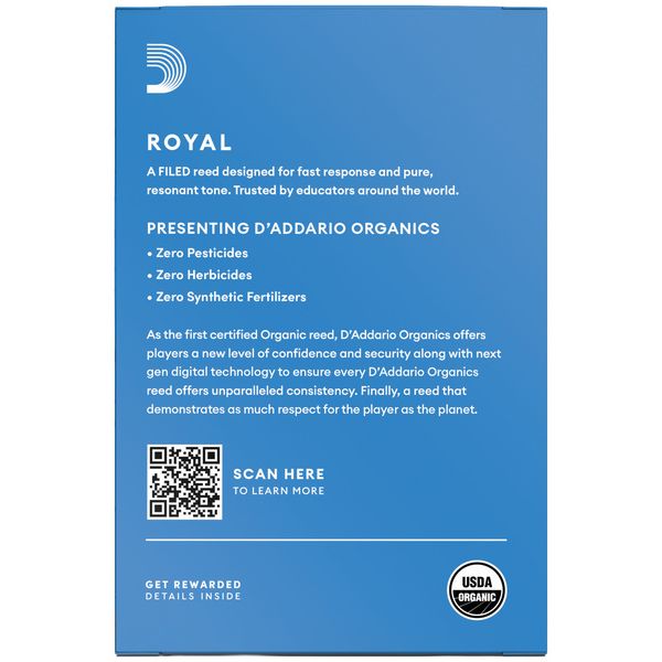 DAddario Woodwinds Royal Bb- Clarinet 3.0
