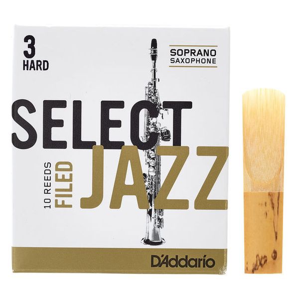 DAddario Woodwinds Select Jazz Filed Soprano 3H