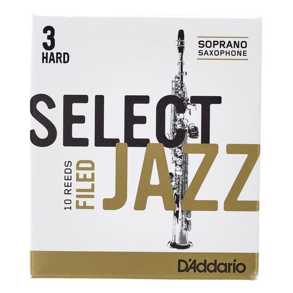 DAddario Woodwinds Select Jazz Filed Soprano 3H
