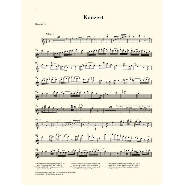 Henle Verlag Neruda Concerto Horn (Trumpet)