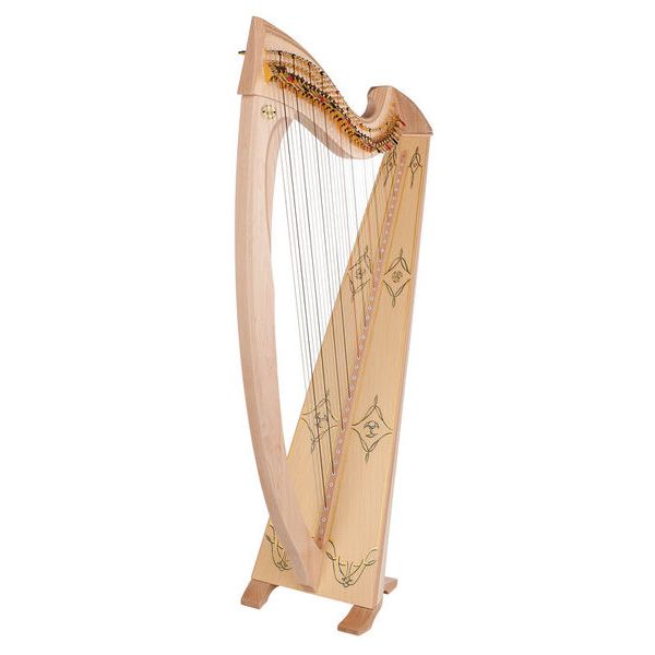 Salvi Una Deluxe Lever Harp Natural