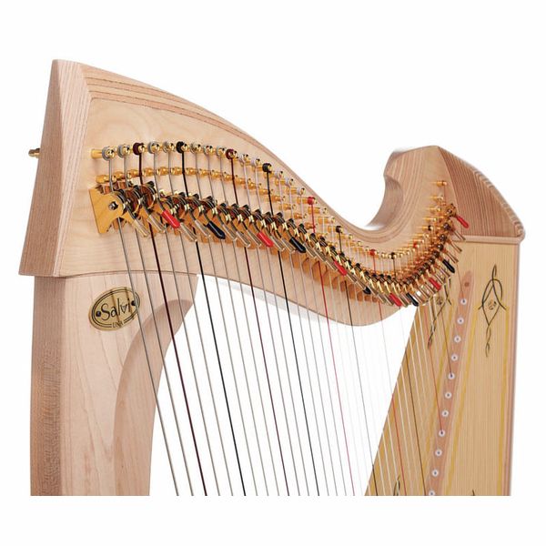 Salvi Una Deluxe Lever Harp Natural