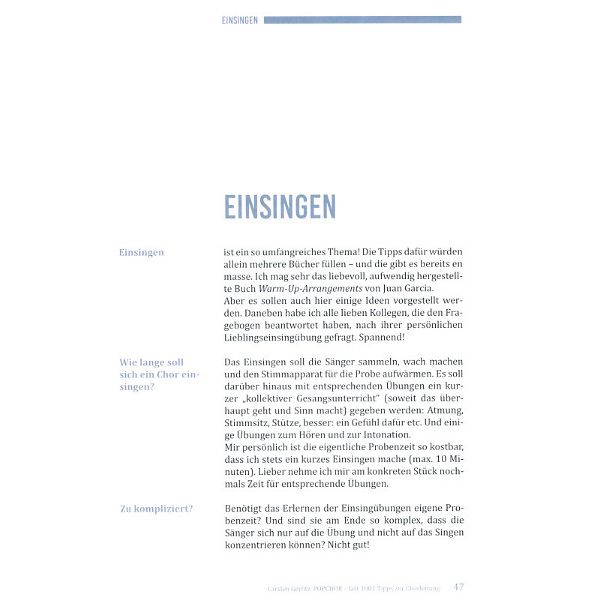 Helbling Verlag Popchor 1001 Tipps