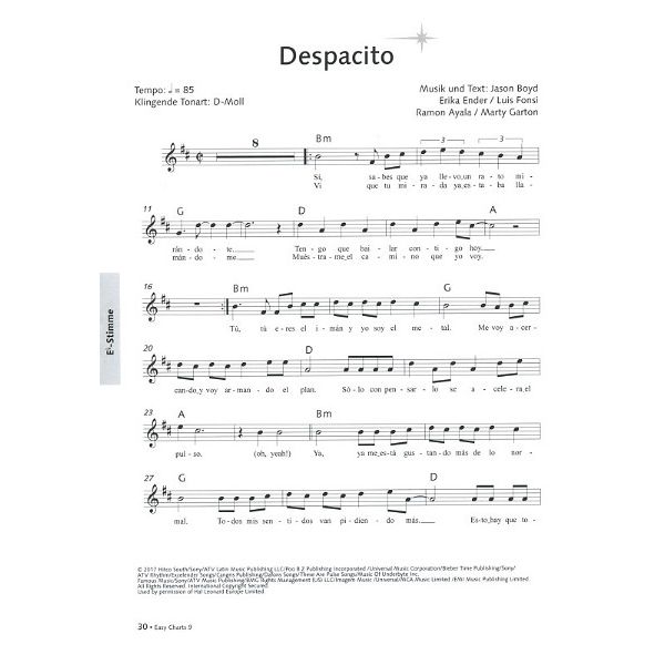 Music Factory Easy Charts Play-Along 9