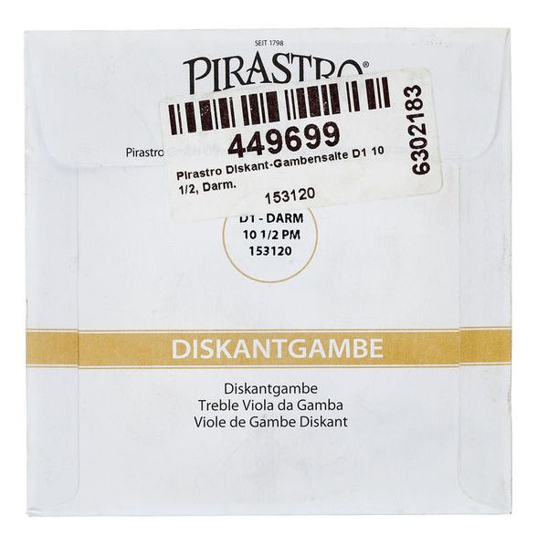 Pirastro Treble Viol String D1 10 1/2