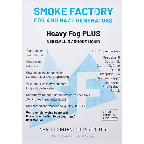 Smoke Factory Heavy Fog PLUS 5l