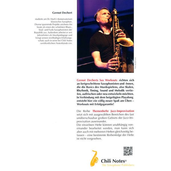 Musikverlag Chili Notes Funky Grooves Sax Workout 2