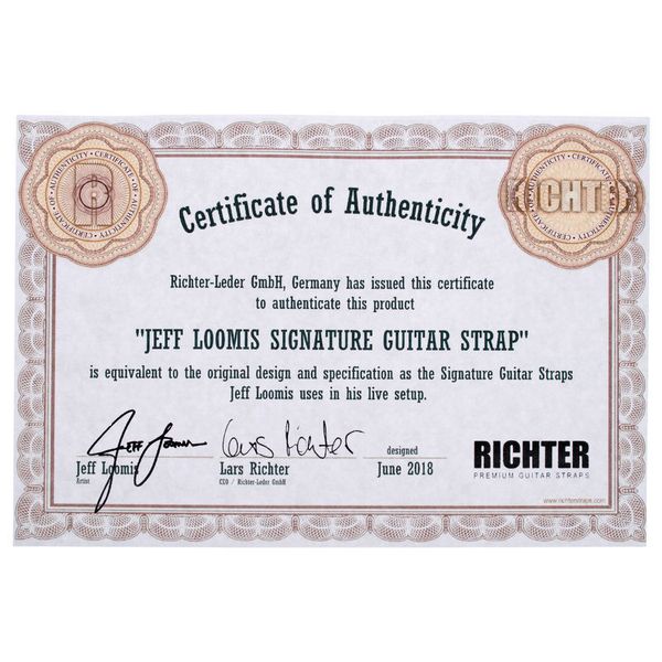 Richter Jeff Loomis Guitar Strap