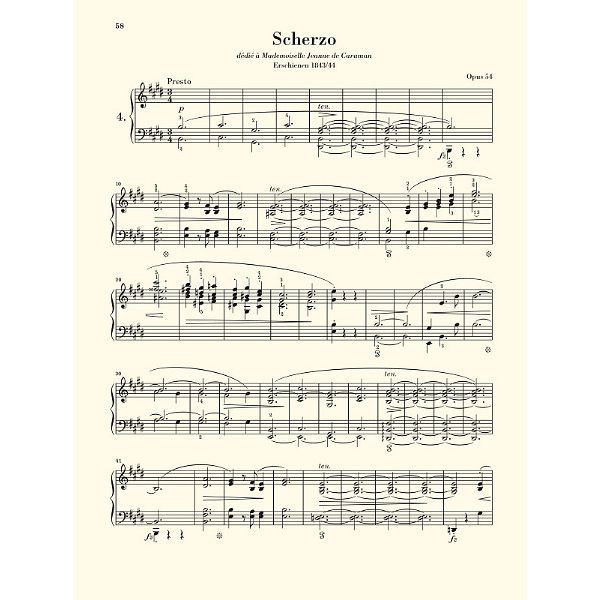 Henle Verlag Chopin Scherzi