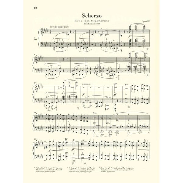 Henle Verlag Chopin Scherzi