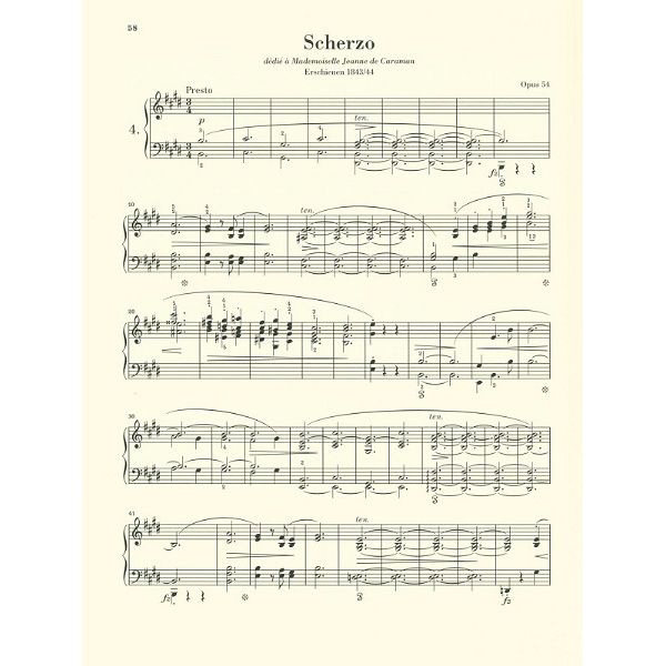 Henle Verlag Chopin Scherzi
