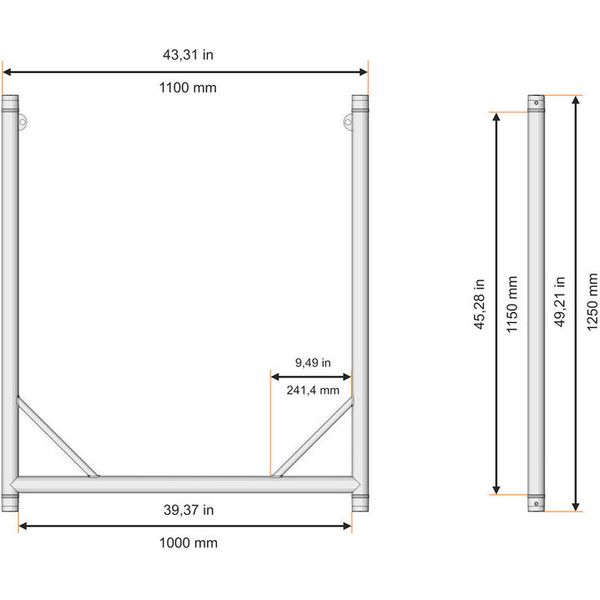 Global Truss UFRAME100-B Black