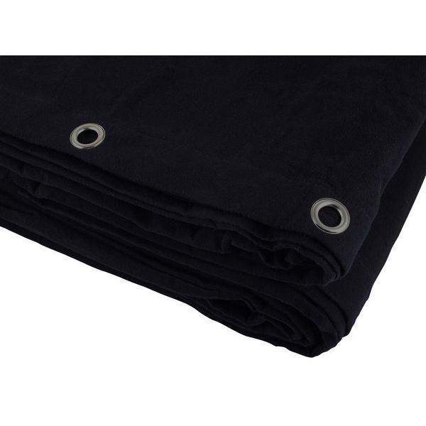 Stairville Curtain 160g/m² 5.0x6.0m Bk