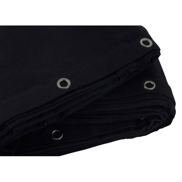 Stairville Curtain 160g/m² 5.0x6.0m Bk