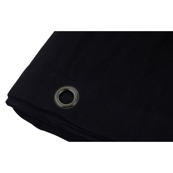 Stairville Curtain 160g/m² 5.0x6.0m Bk
