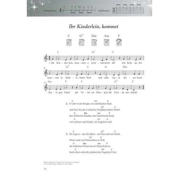 Schott Weihnachtsliederbuch Gitarre