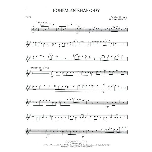 Hal Leonard Queen Flute Play-Along