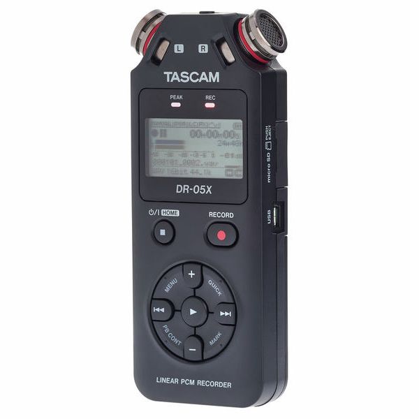 Grabadora Digital de Voz Profesional Tascam Dr 05x + Deadcat