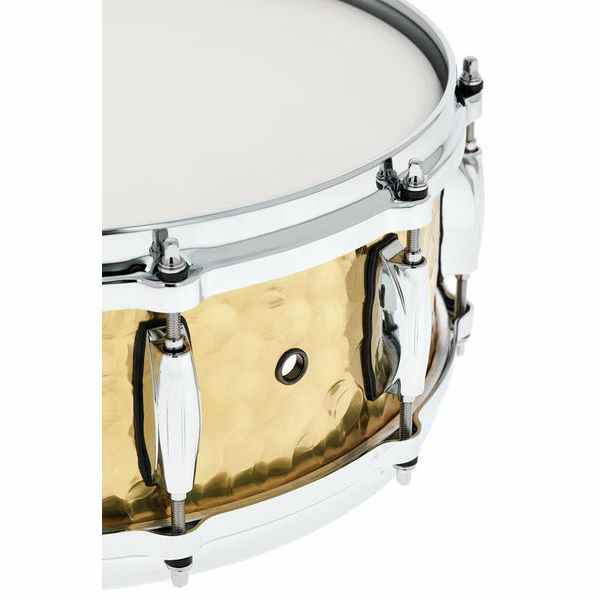 Gretsch Hammered Brass Shell 14 x 5 inch Snare Drum With Di-Cast Hoops