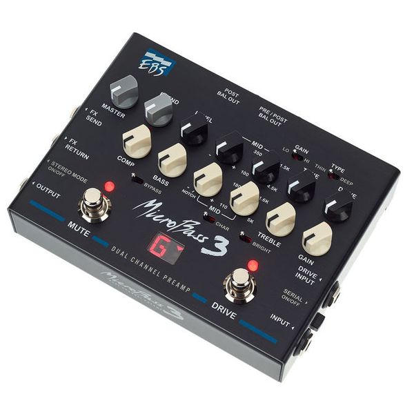 EBS MicroBass 3 dual channel preamp ベースプリアンプ - 楽器