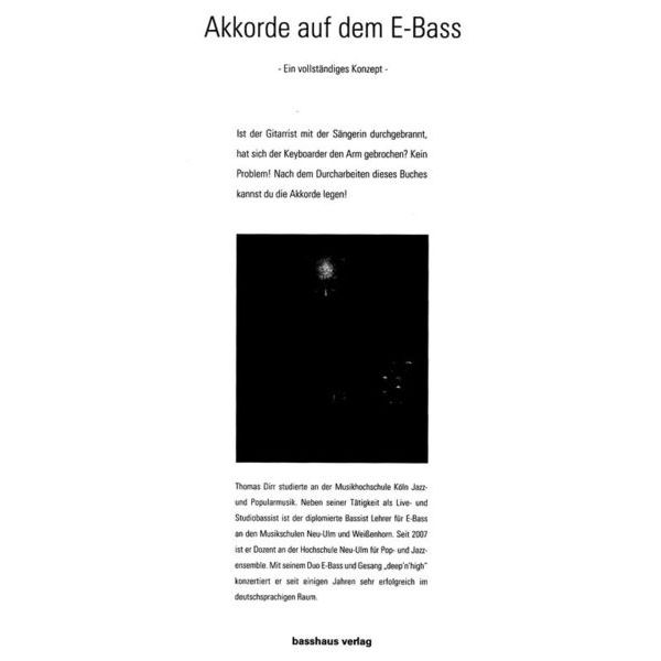 Basshaus Verlag Akkorde auf dem E-Bass