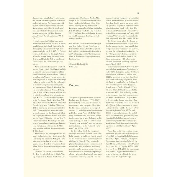 Henle Verlag Beethoven Diabelli-Variationen