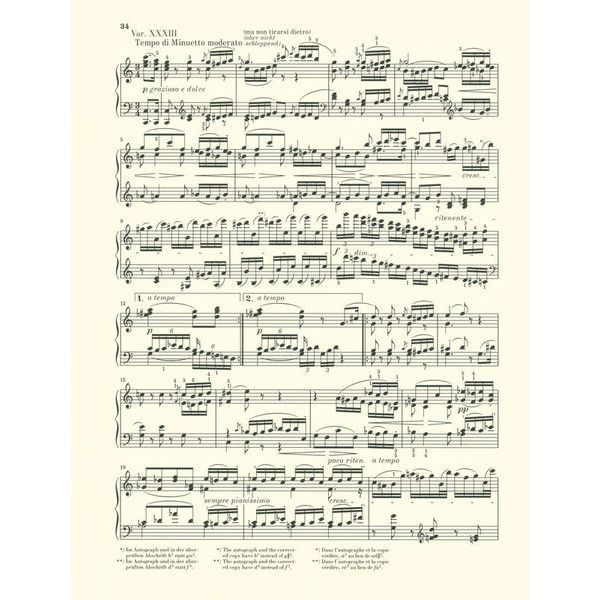 Henle Verlag Beethoven Diabelli-Variationen