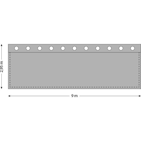 Stairville Gala Curtain 9.0x3.0m Black