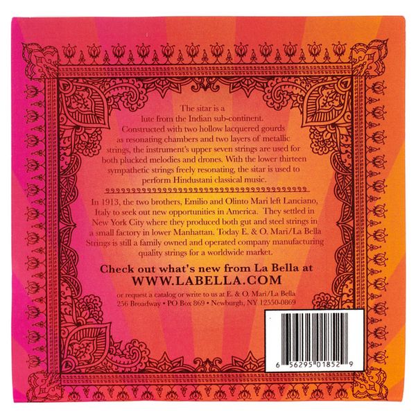 LaBella ST30 Sitar String Set - Professional Quality Strings For Indian Classical Instrument