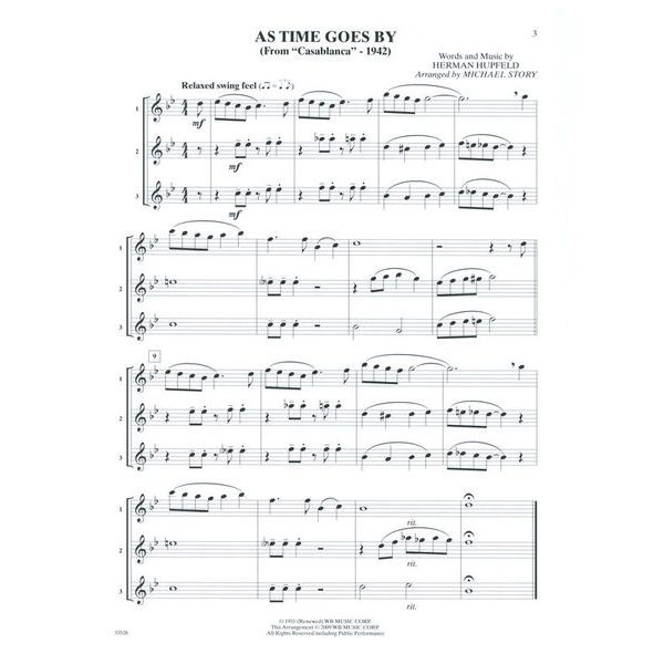 Alfred Music Publishing Movie Trios For All Flute