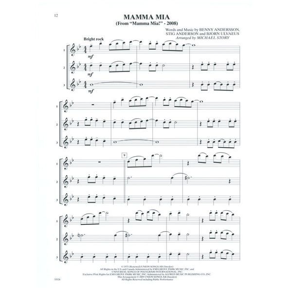Alfred Music Publishing Movie Trios For All Flute