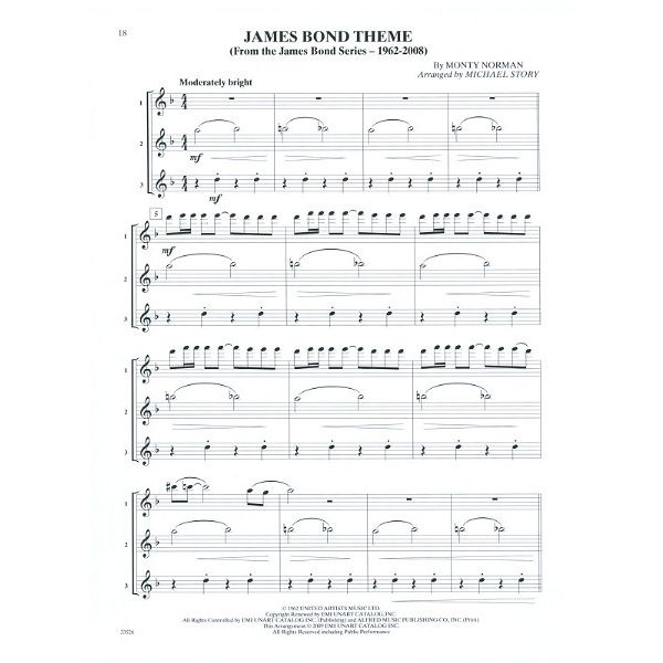 Alfred Music Publishing Movie Trios For All Flute