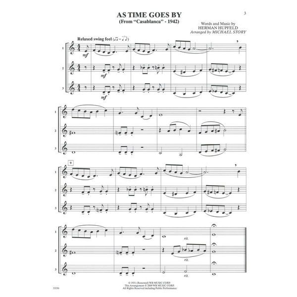 Alfred Music Publishing Movie Trios For All Trumpet