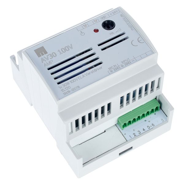 Maintronic AV30 100V Amplifier Hutschiene