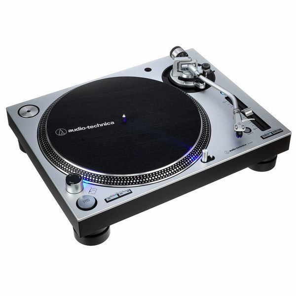Audio Technica AT-LP140XP Direct Drive DJ Turntable, Silver at Gear4music