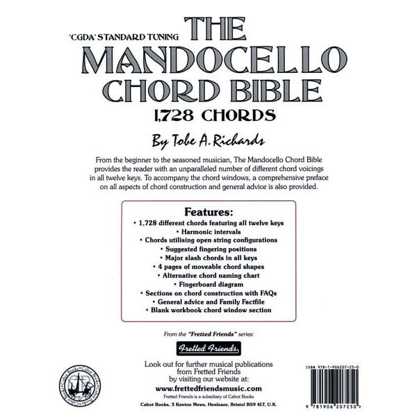 Cabot Books Publishing Mandocello Chord Bible