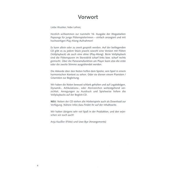 Schott Megastarke Popsongs 16 Rec