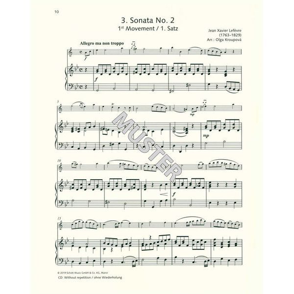 Schott Easy Concert Pieces Clarinet 3