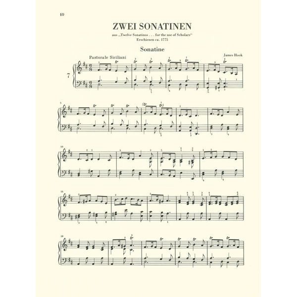 Henle Verlag Sonatinen für Klavier 2